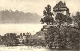11731866 Montreux VD Chateau De Chatelard Et Les Alpes De Savoie Montreux - Otros & Sin Clasificación