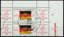 DDR ZUSAMMENDRUCK Nr WZd667 ESST 3ER STR ECKE-O X0C570E - Zusammendrucke