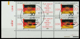 DDR ZUSAMMENDRUCK Nr WZd665 ESST 3ER STR ECKE-U X0C5722 - Zusammendrucke
