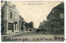 - 4589 - GUEUGNON - Rue  Du Guide, Attelage, Animation, Peu Courante, écrite,1913, BE, Scans. - Gueugnon