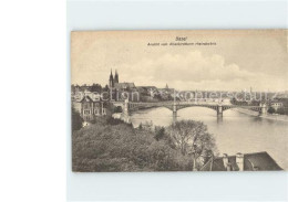 11719556 Basel BS Ansicht Vom Albankirchturm Rheinabwaerts Bruecke Basel BS - Autres & Non Classés