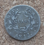 (W003) - Napoléon Ier - 1/4 Franc AN 12 A - 1/4 Franc
