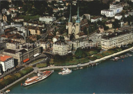11719126 Luzern LU Fliegeraufnahme Hofkirche Schiffsrestaurant Wilhelm Tell Luze - Altri & Non Classificati