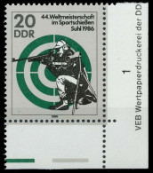 DDR 1986 Nr 3045 Postfrisch ECKE-URE X0D290E - Unused Stamps