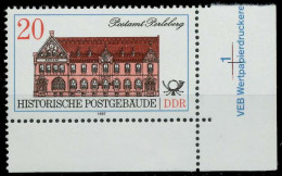 DDR 1987 Nr 3068 Postfrisch ECKE-URE X0D2A9E - Unused Stamps