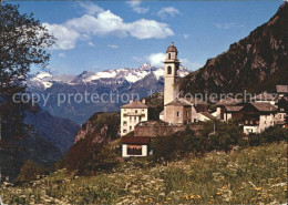 11718836 Soglio Ortsansicht Mit Kirche Soglio - Sonstige & Ohne Zuordnung