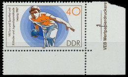 DDR 1987 Nr 3115 Postfrisch ECKE-URE X0D9892 - Ungebraucht