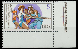 DDR 1987 Nr 3111 Postfrisch ECKE-URE X0D9896 - Ungebraucht