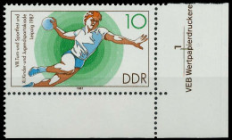 DDR 1987 Nr 3112 Postfrisch ECKE-URE X0D98AE - Nuevos