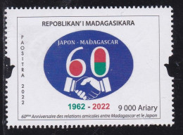 Madagascar 2022 - 60ème Anniversaire Des Relations Amicales Entre Madagascar Et Le Japon - Madagaskar (1960-...)