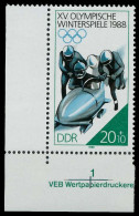 DDR 1988 Nr 3142 Postfrisch ECKE-ULI X0D9A4A - Ungebraucht