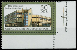 DDR 1988 Nr 3147 Postfrisch ECKE-URE X0D9ADE - Ungebraucht
