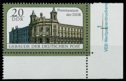 DDR 1988 Nr 3146 Postfrisch ECKE-URE X0D9AEE - Ungebraucht