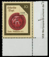 DDR 1988 Nr 3156 Postfrisch ECKE-URE X0D9C6A - Neufs