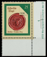 DDR 1988 Nr 3157 Postfrisch ECKE-URE X0D9C86 - Ungebraucht