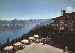 11715856 Beckenried Klewenalp Hotels Chalet Guggeregg Bahn Restaurant Terrasse B - Sonstige & Ohne Zuordnung