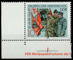 DDR 1988 Nr 3178 Postfrisch ECKE-ULI X0DDE9A - Ongebruikt