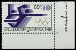 DDR 1988 Nr 3184 Postfrisch ECKE-URE X0DDF86 - Unused Stamps