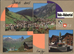 11715727 Vals GR Teilansichten Dorfpartien Dorfbrunnen Vals - Autres & Non Classés