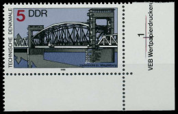 DDR 1988 Nr 3203 Postfrisch ECKE-URE X0DE0FA - Neufs