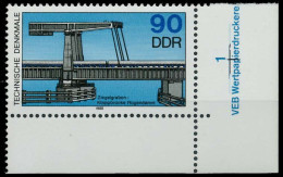 DDR 1988 Nr 3207 Postfrisch ECKE-URE X0DE112 - Unused Stamps