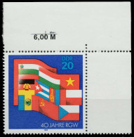 DDR 1989 Nr 3221 Postfrisch ECKE-ORE X0DE21A - Unused Stamps