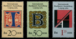 DDR 1989 Nr 3245-3247 Postfrisch SB7B2E6 - Unused Stamps