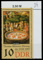 DDR 1989 Nr 3270 Postfrisch ECKE-ORE X0E4062 - Unused Stamps
