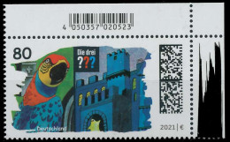 BRD BUND 2021 Nr 3649 Postfrisch ECKE-ORE X52556A - Unused Stamps