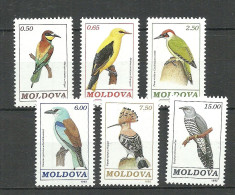 MOLDOVA Moldau 1992 Michel 14 - 19 Birds Vögel - Sonstige & Ohne Zuordnung