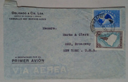 Argentine - Enveloppe Circulée Avec Thème Cartes (1940) - Used Stamps