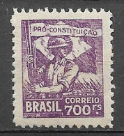 Brasil Brazil 1932 C- 052 Campanha Constitucionalista De São Paulo E Mato Grosso - Ungebraucht