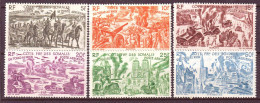 Costa Dei Somali 1946 Y.T.A14/19 **/MNH/ VF/F - Unused Stamps
