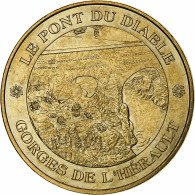 France, Jeton Touristique, Le Pont Du Diable, 2009, MDP, Or Nordique, SPL - Autres & Non Classés