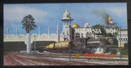 Malaysia Block 3 Mit 307 Postfrisch Eisenbahn #WF225 - Malasia (1964-...)