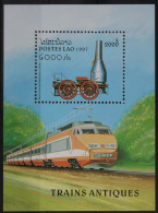 Laos Block 159 Mit 1560 Postfrisch Lokomotiven Eisenbahn #WF231 - Laos