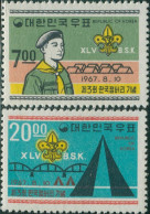 Korea South 1967 SG706-707 Scout Jamboree Set MNH - Corea Del Sur