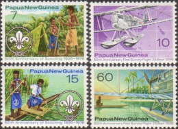 Papua New Guinea 1976 SG309-312 Scouts And Survey Flights Set MNH - Papua-Neuguinea