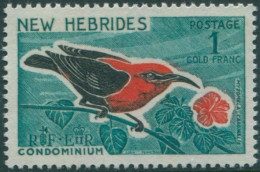 New Hebrides 1963 SG106 1f Cardinal Honeyeater MNH - Autres & Non Classés