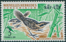 New Hebrides French 1963 SGF124 3f Thicket Warbler MNH - Other & Unclassified