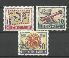 Jugoslawien JUGOSLAVIJA 1954 Michel 751 - 753 O - Used Stamps