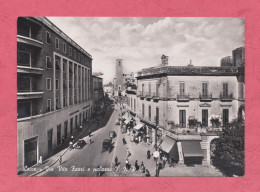 Lecce, Via Vito Fazzi E Palazzo INPS- Standard Size, Divided Back, Ed. DVB. Cancelled And Mailed On 1953 To Lecce. - Lecce