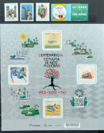 BRAZIL #4036  - STAMPS + MODERN ART WEEK CENTENARY S/S   -  -2022 - Unused Stamps