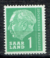 Série Courante : Président Heuss - Unused Stamps