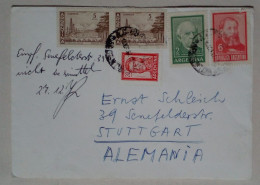 Argentine - Enveloppe Circulée Avec Des Timbres Thématiques Héros Nationaux (1967) - Used Stamps