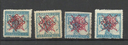 JUGOSLAWIEN Jugoslavija 1920 Michel 44 - 47 Porto Postage Due, Mint & Used - Portomarken