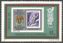 TT-12 Hongrie Polska 1973 MNH ** Neuf SC - Timbres Sur Timbres