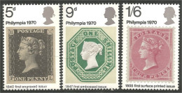 TT-9a G-B Philympia 1970 First Stamps Premiers Timbres MNH ** Neuf SC - Briefmarken Auf Briefmarken