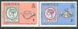 TT-6 Dominica Cor Posthorn Blason Armoiries Arms MNH ** Neuf SC - Timbres Sur Timbres