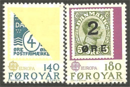 TT-1a Foroyar Féroé Europa Danmark Stamps Timbres Briefmarken Francobollo Sellos MNH ** Neuf SC - Islas Faeroes
